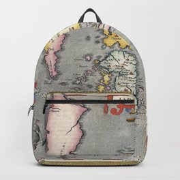 Map of Japan - Ortelius - 1603 Vintage pictorial map Backpack