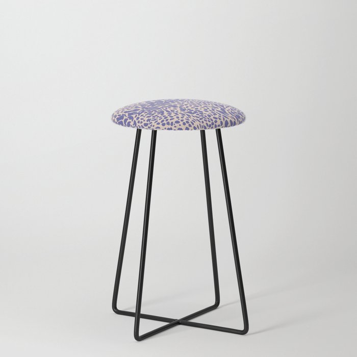 Leopard Spots in Blush and Color of the Year 2022 Counter Stool