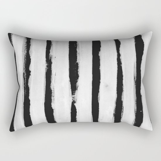 BW Stripes Rectangular Pillow