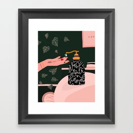 Wash your hands Framed Art Print