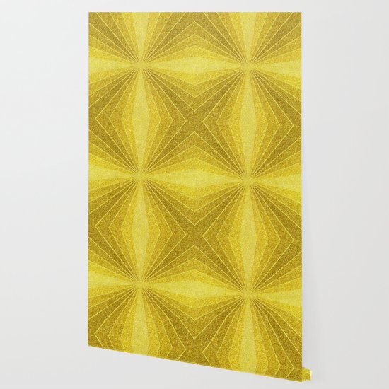 Gold Geometry Abstract Glitter Sun Rays Geometric Shapes