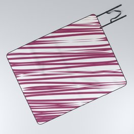 Pink stripes background Picnic Blanket