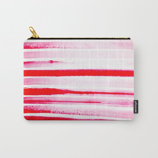 Christmas Candy Cane Red Stripe Carry-All Pouch