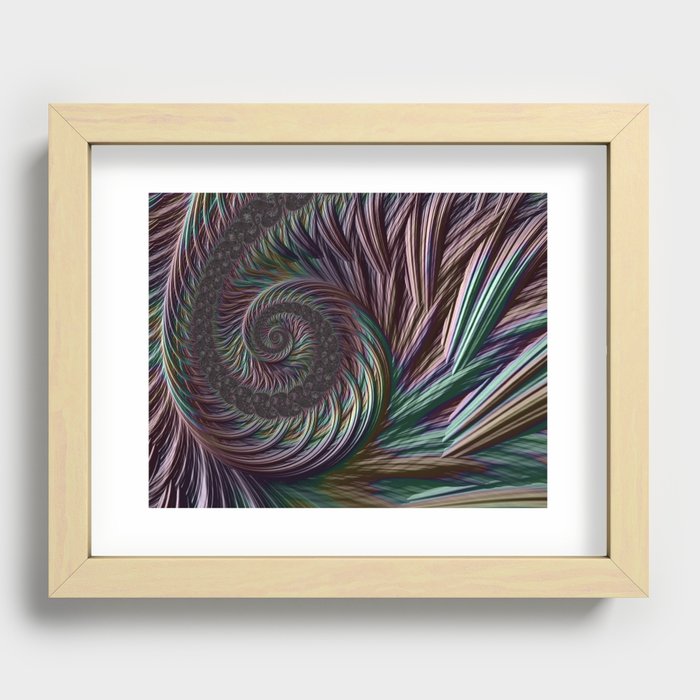 Fractal Fragments Recessed Framed Print