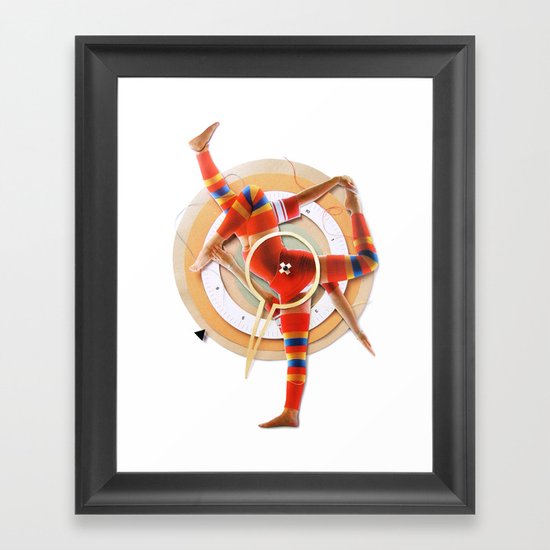 Pivot | Collage Framed Art Print