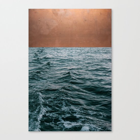 Ocean + Copper #society6 #buyart #decor Canvas Print