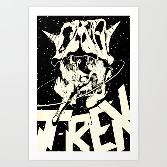 T-REX Art Print