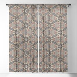 Seamless Pattern of a Model Ship Sheer Curtain