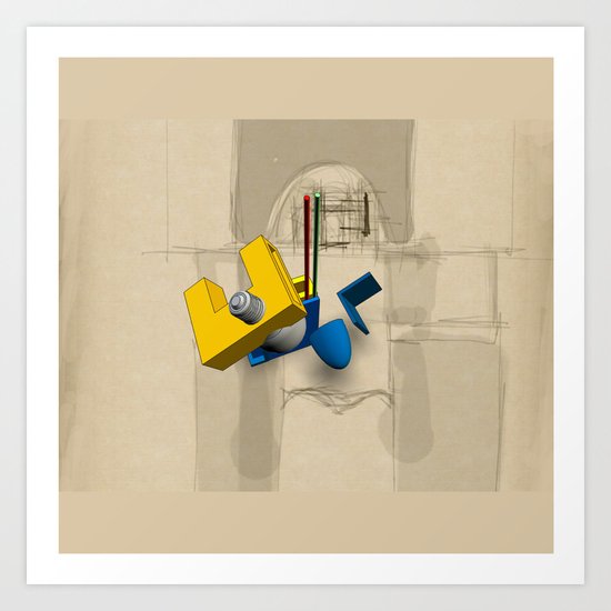 FLOATING Art Print