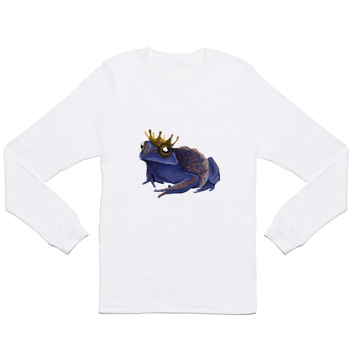 Psychedelic Blue Frog Long Sleeve T Shirt