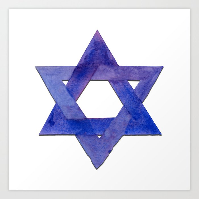 Blue-Violet Star Art Print