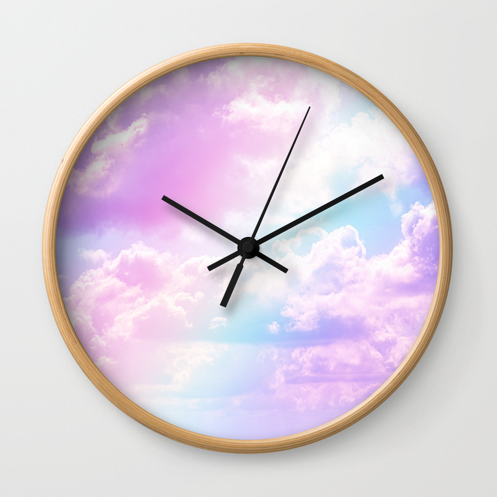 Pastel Rainbow Aesthetic Wall Clock By The Thiiird Society6 Clock icon aesthetic red these pictures of this page are about:cute clock icon aesthetic. pastel rainbow aesthetic wall clock by the thiiird