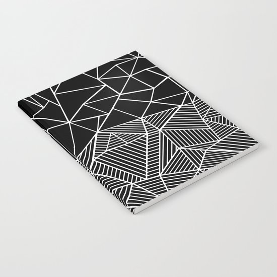 Ab Half and Half Black Notebook