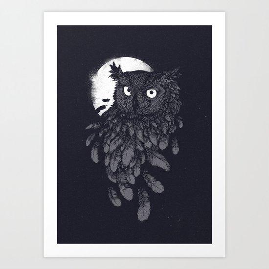 Vanishing in the night II Art Print