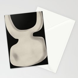 White tooth sculpture abstract Stationery Card