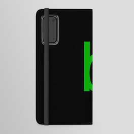 LETTER b (GREEN-BLACK) Android Wallet Case