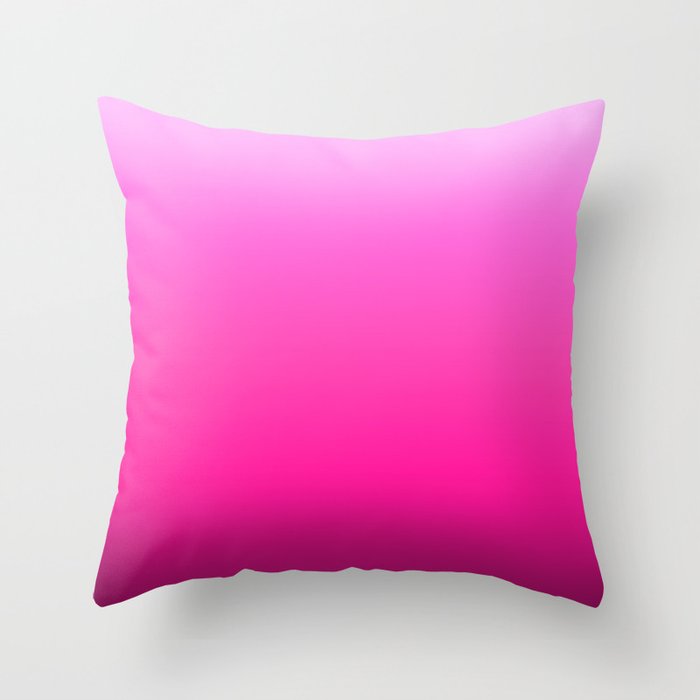 Pink magenta gradient Throw Pillow