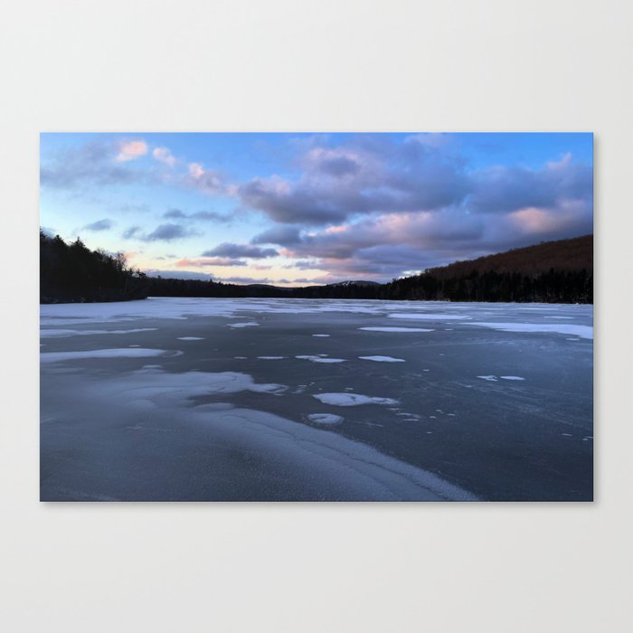 Icy Sunrise in Southern Vermont Canvas Print