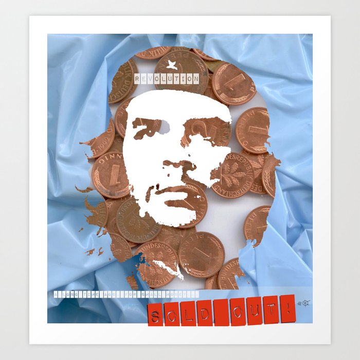 Che Guevara Collage Art Print