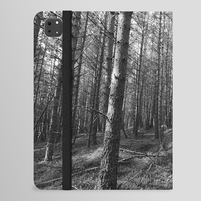 Scottish Highlands Black and White Nature Path iPad Folio Case