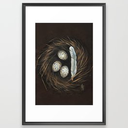 Bird's nest Framed Art Print