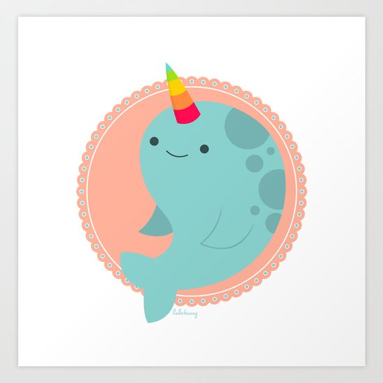 Narwhal Art Print