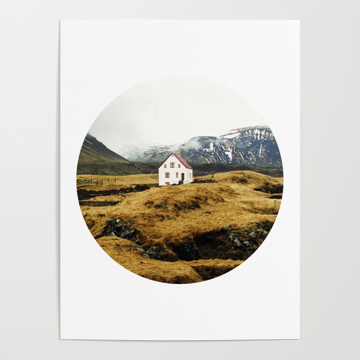 Iceland Landscape Photography, Mountain Scene Poster