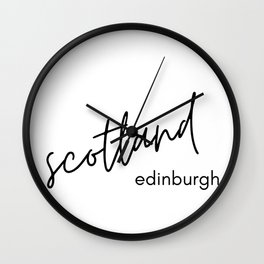 edinburgh scotland Wall Clock