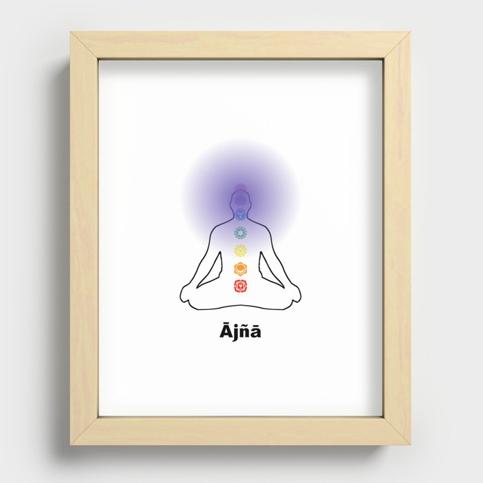 Third-eye chakra Recessed Framed Print