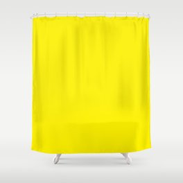 Simply Bright Yellow Shower Curtain