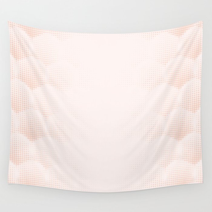 Clouds are Opening, Salmon Pink Wall Tapestry