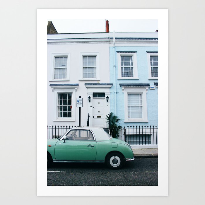 Notting Hill Door Fronts Art Print