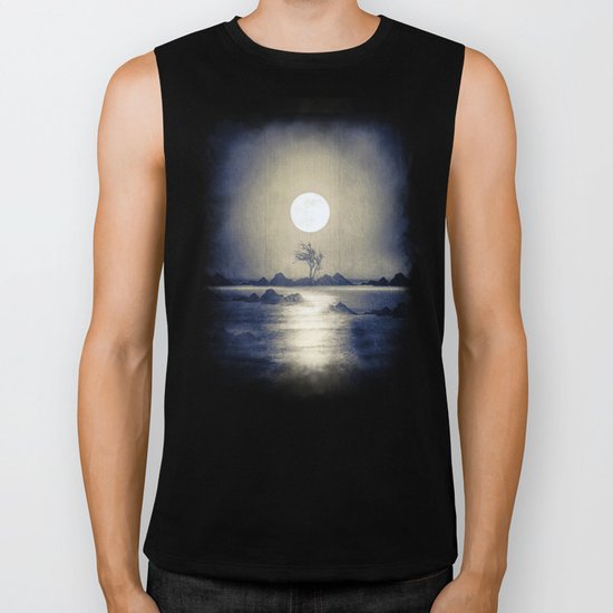 When the moon speaks (part III) colour option Biker Tank