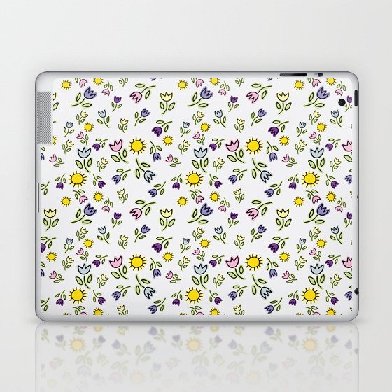 Silly Flowers & Suns Laptop & iPad Skin