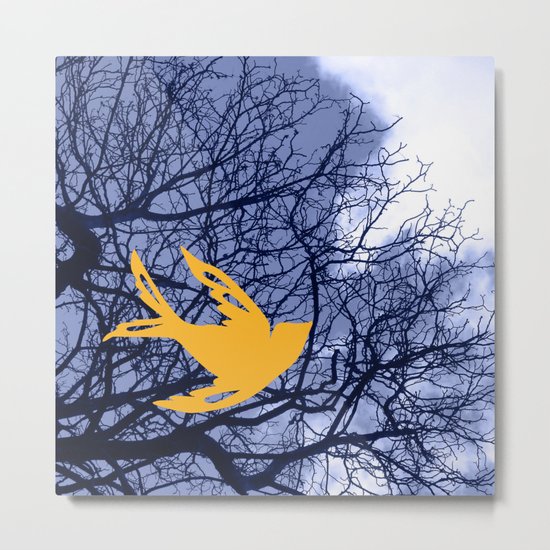 golden bird Metal Print