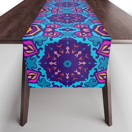 Ethnic Textile Print Seamless Pattern Table Runner
