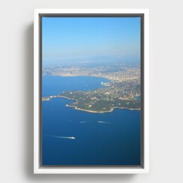 COTE D'AZUR FROM AIR Framed Canvas