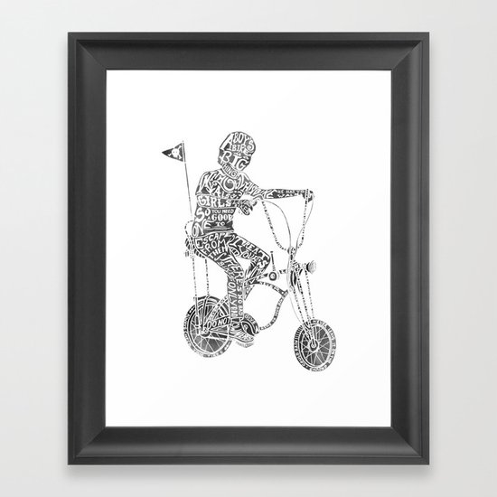 A boy's thing Framed Art Print