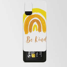Be Kind Retro Rainbow Inspirational Kindness Android Card Case