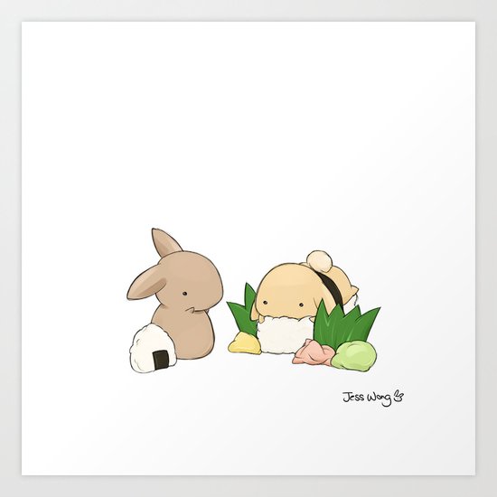 Sushi Art Print