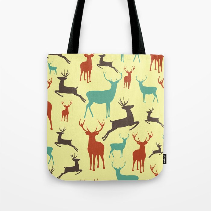 Deer Grandeur Pattern Tote Bag