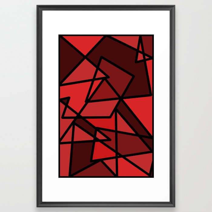 Abstract geometric design Framed Art Print