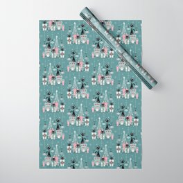 Vintage Kitty Christmas II sxs6- ©studioxtine Wrapping Paper