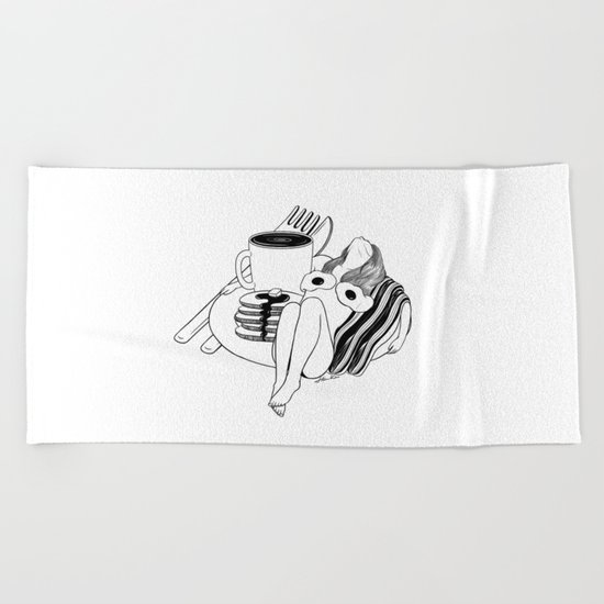Big Breakfast Beach Towel