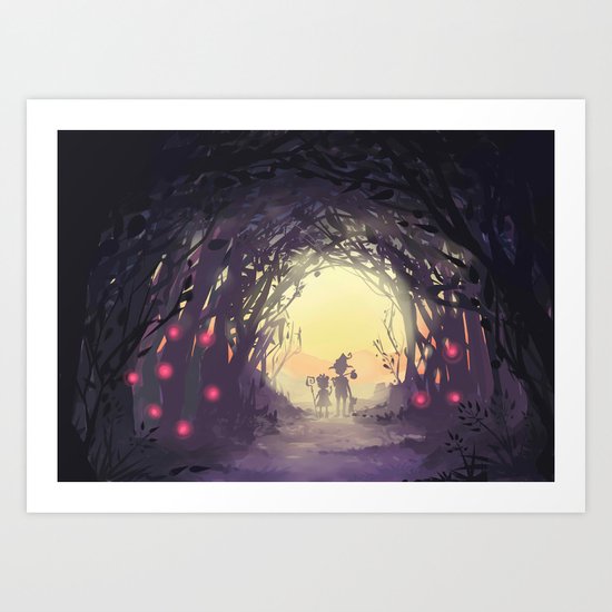 fairy forest Art Print