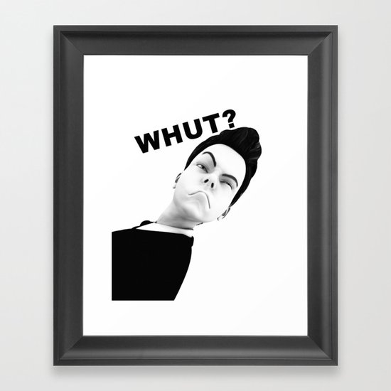 WHUT? Framed Art Print