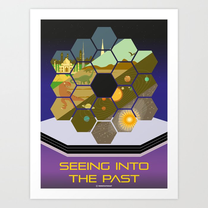 James Webb Space Telescope - Seeing into the past Art Print