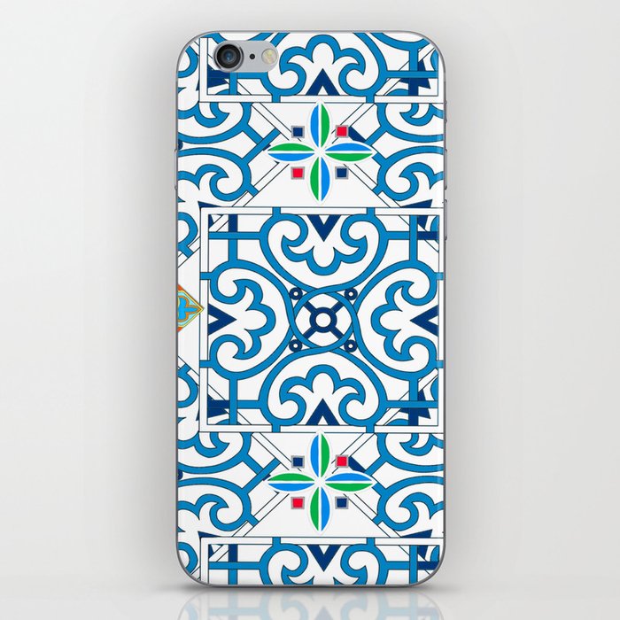 Italian,Sicilian art,majolica,tiles,Moroccan tiles  iPhone Skin