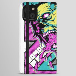 Zombie with Hat iPhone Wallet Case