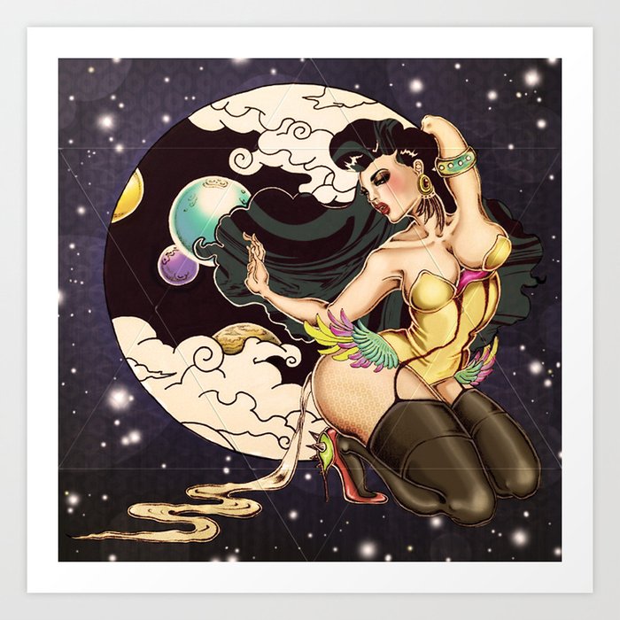 Space_girl Art Print